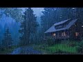 Gentle Night RAIN - Rain Sounds For Sleeping - Thunderstorm Sounds, Relax, Study, ASMR