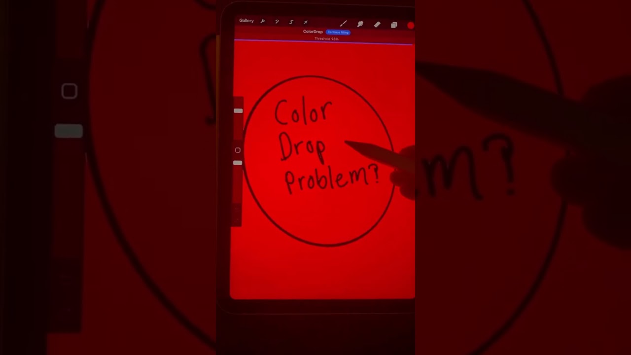 Fixing color drop problem on procreate