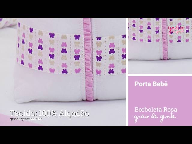 Porta Bebê Borboleta Rosa | Ref: 62494