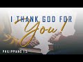 I Thank God For You! - Pastor Stacey Shiflett