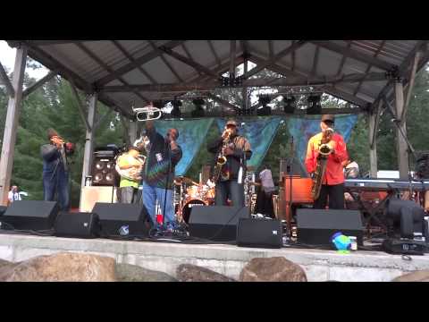 The Dirty Dozen Brass Band live @ Hoxeyville Music Festival 8/16/2014 Part 1 of 4