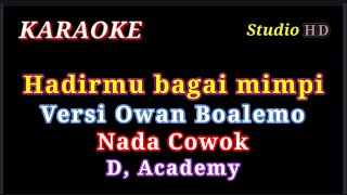 Download lagu HADIRMU BAGAI MIMPI // KARAOKE NADA COWOK // VERSI OWAN BOALEMO mp3