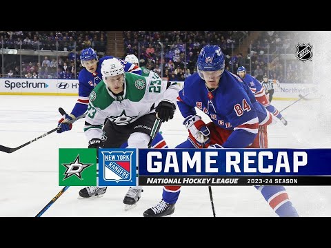 Dallas Stars vs New York Rangers | February 20, 2024 | Game Highlights | NHL Regular Season