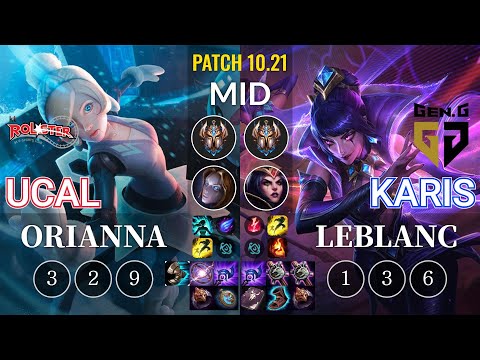 KT Ucal Orianna vs GEN Karis LeBlanc Mid - KR Patch 10.21