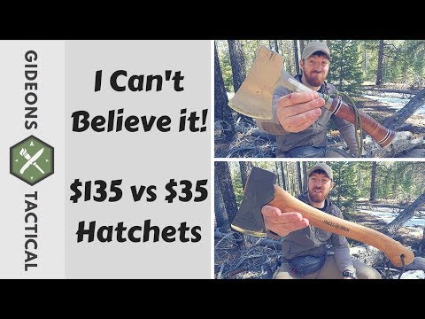 I Can't Believe it! $135 vs. $35 Hatchet Face Off