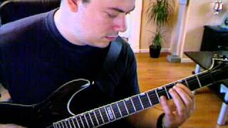 Axenstar - Blind Leading the Blind guitar intro slow guitar lesson