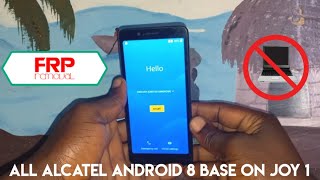 All Alcatel Frp Bypass ( Android 8 & 9 )| ALCATEL 5003D / 5003G  Google Account BYPASS || Without Pc