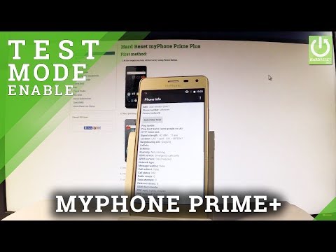 myPhone Prime Plus TEST MODE / Testing Menu / Device Info
