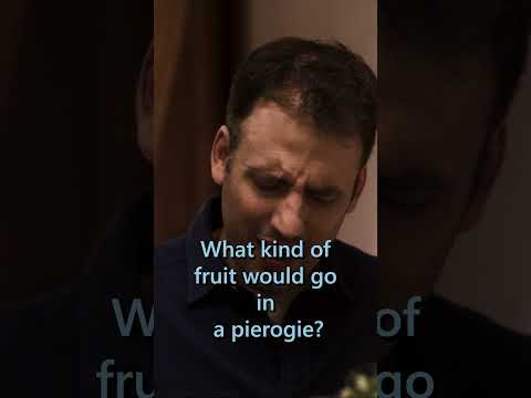 Corey talks pierogis with local skilling student in Poland #microsoft #shorts