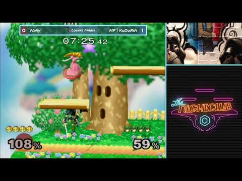 The Nightclub S1E12: MF | KoDoRiN (Marth) vs Wally (Peach) - Losers Finals SSBM