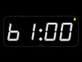 61 MINUTE - TIMER & ALARM - 1080p - COUNTDOWN