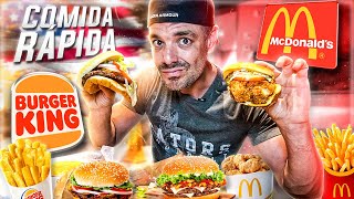 PROBANDO MCDONALD´S Y BURGER KING en EEUU 🍔 *AQUÍ NO EXISTE LA HAMBURGUESA BIG...* 🇺🇸