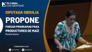 Diputada Obdulia propone forzar programas para productores de maíz