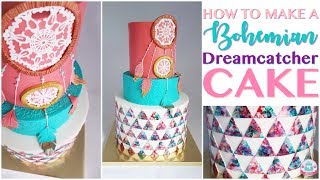 HOW TO MAKE A BOHEMIAN DREAMCATCHER CAKE | Abbyliciousz The Cake Boutique