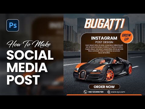 Social Media POST Design in Photoshop | Easy Photoshop Tutorial for Beginners #photoshop