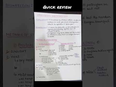 quick review of sterilization and disinfectant #microbiology