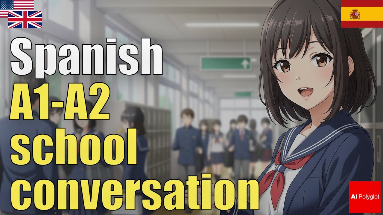 Spanish A1-A2 School Conversation | Natural Listening | Must-Know