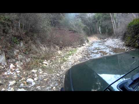 Off roading near lake Lopez, water crossings in a FJ Cruiser
