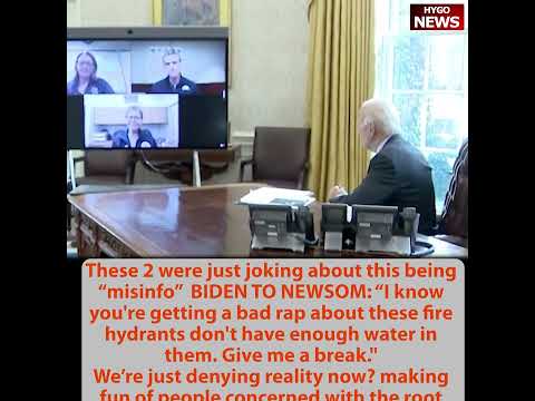 BIDEN & NEWSOM playing the victim, joking misinfo; County admits no control as false alert goes off