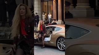 Amazing BENTLEY &amp; Gorgeous,Lovely, Elegant Lady #driving super luxury car #monaco #millionaire#l