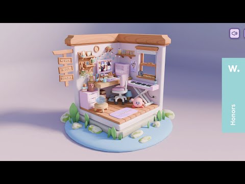Create a Cute Award-Winning Room Portfolio with Three.js and Blender | Beginner Course