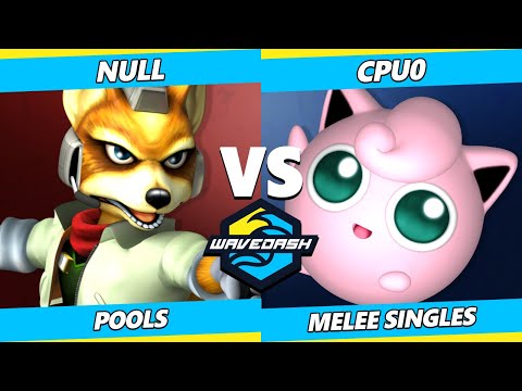 Wavedash 2023 - null (Fox) Vs. CPU0 (Jigglypuff) Smash Melee - SSBM