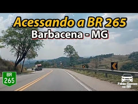 Acessando a BR 265 em Barbacena Minas Gerais. Viagem de Volta de Brás Pires Para SBC-SP. #parte19
