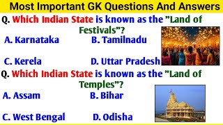 50 Easy General Knowledge Questions and Answers about India || Gk Questions