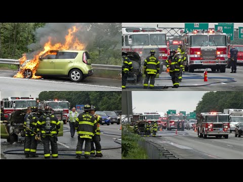 Well Involved Car Fire | Waltham