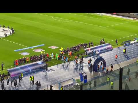 Napoli vs Milan 1-1 (splendid moment during UEFA Champions League Anthem)