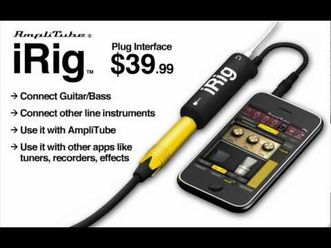 Plug guitar into your iPhone/iPad- AmplITube iRig