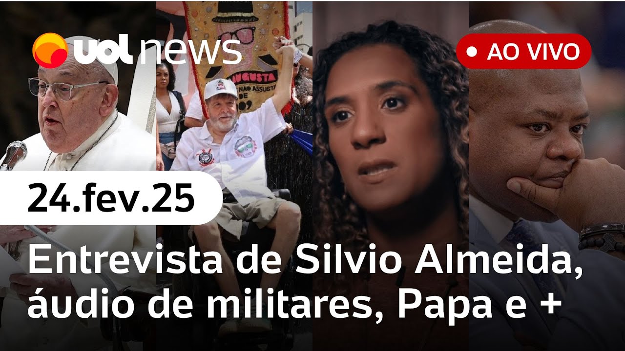 Silvio Almeida fala pela 1ª vez após demisão; Marcelo Rubens Paiva agredido, saúde do Papa |UOL News