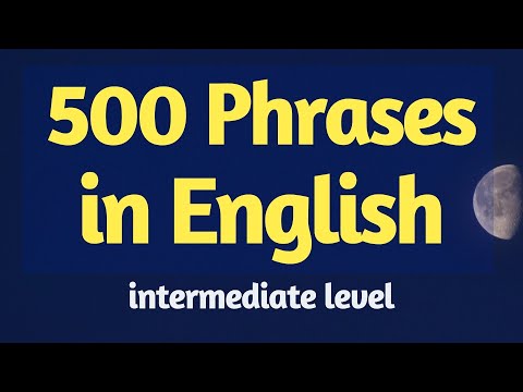 Slightly Long English conversation phrases  -  Intermediate Level
