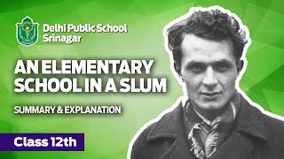 An Elementary School Classroom In A Slum // English Poem // CBSE Class 12th // Summary