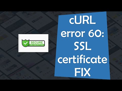 cURL error 60: SSL certificate FIX - wordpress