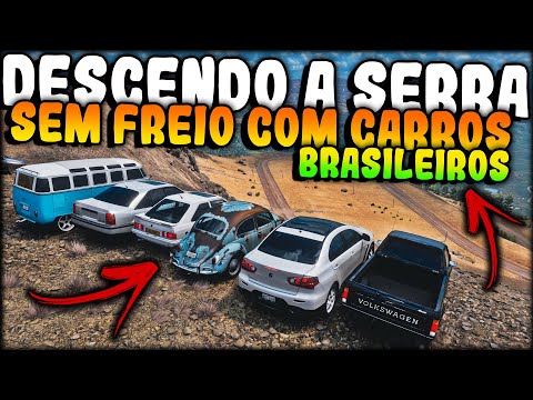 DESCENDO A SERRA SEM FREIO com CARROS BRASILEIROS - FORZA HORIZON 5 ONLINE