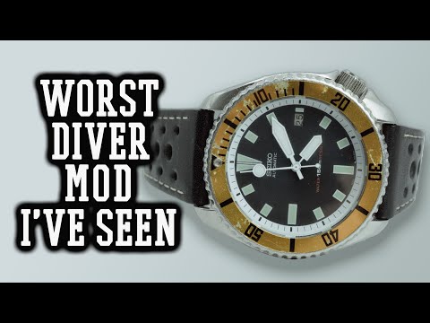 A Poorly Modded Seiko 7002 Dive Watch in Need of Redemption