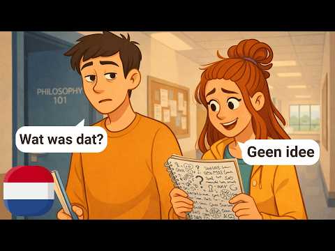 Learn Dutch A1-A2 for Beginners (With Subtitles) | University Life Dialogues