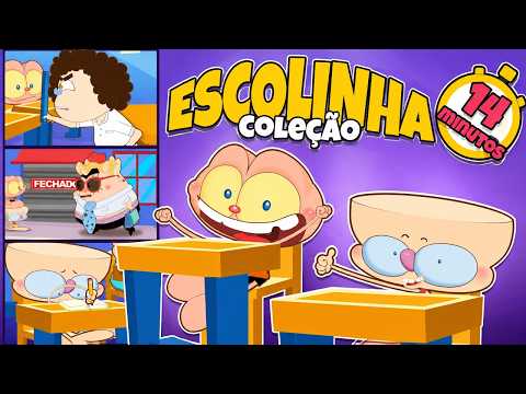 Capa de Mongo e Drongo em 3 episódios da Escolinha 2022 - Desenho animado na Escolinha de Mongo e Drongo