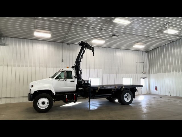 1998 Gmc C6500 Hiab 060-2 Knuckleboom Crane Flatbed Truck - Image 10 1998 Gmc C6500 Hiab 060-2 Knuckleboom Crane Flatbed Truck - Image 10