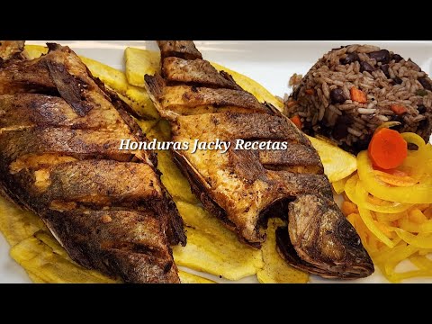 🇭🇳Riquísimo Pescado Frito para no dejar ni las Espinas😁🤌🏻🇭🇳