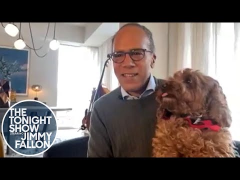 Lester Holt's Grandkids Continue the Family News Tradition in Quarantine