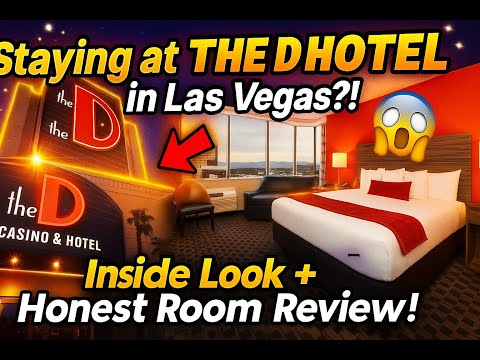 Inside The D Hotel Room in Downtown Vegas – What $100 Gets You!