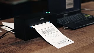 Nelko Bluetooth Thermal Shipping Label Printer Unboxing and Setup