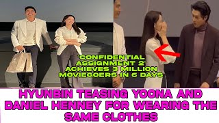 Hyunbin teasing YoonA and Daniel Henney for wearing the same outfit