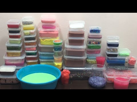 MIXING ALL MY SLIME !! SLIME SMOOTHIE ! SATISFYING SLIME VIDEOS ! #15