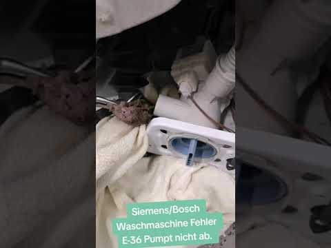 Bosch Siemens Waschmaschine Fehler E36- 26 Waschmaschine pumpt nicht ab