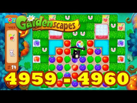 Gardenscapes Level 4959 - 4960 HD Walkthrough | 3 - match | gameplay | android | IOS | GameGo Game