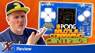 Micro Arcade Atari Missile Command, Centipede AND Pong Review | GenX Arcade Classic Games