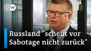 Russische Sabotageakte in Deutschland? Interview mit Verfassungsschutz-Präsident Haldenwang